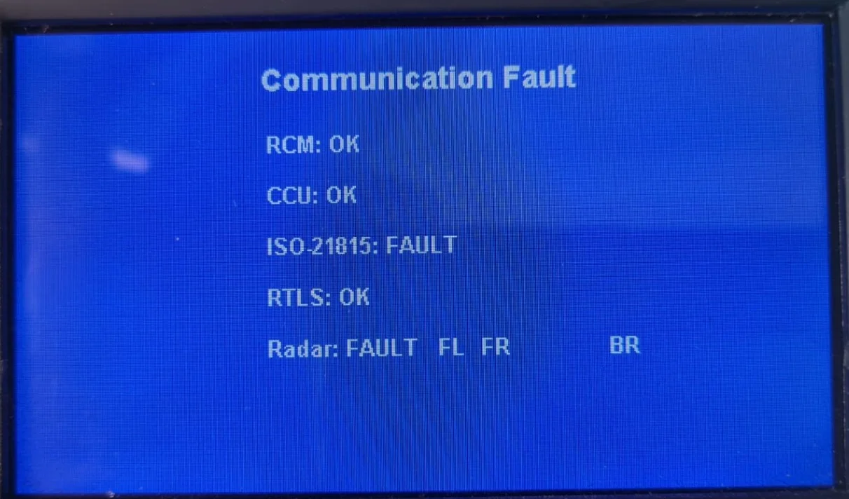 Self Diagnostic Display 2